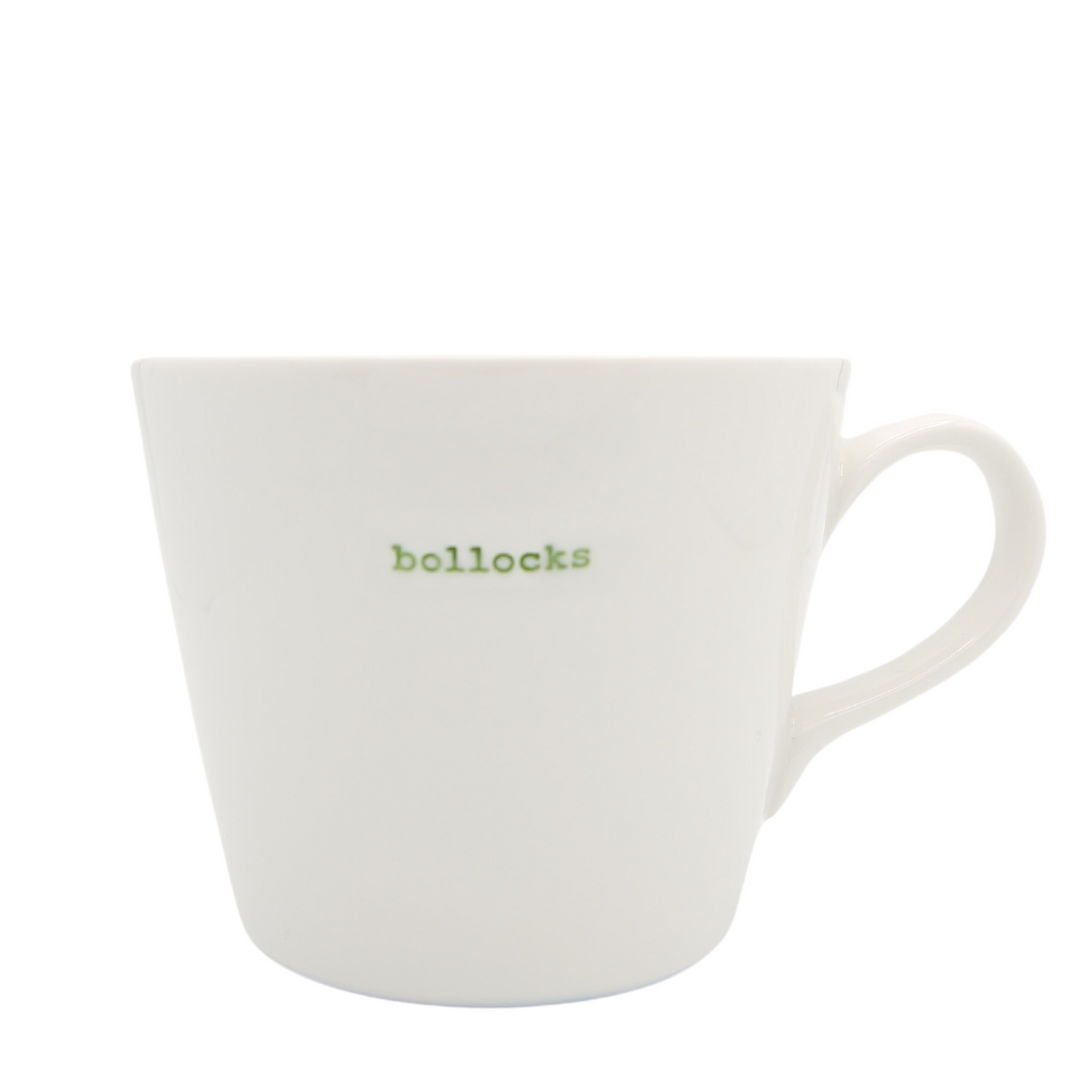 Bucket Mug Medium - 350ml - Bollocks (Green)