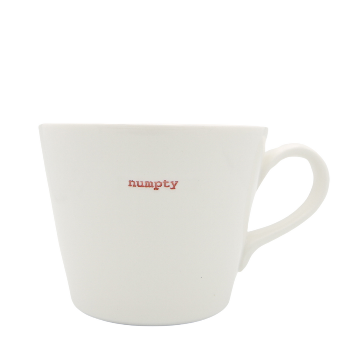 Bucket Mug Medium - 350ml - Numpty (Red)