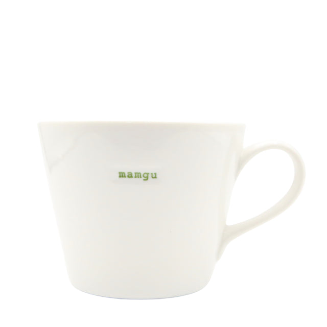 Bucket Mug Medium - 350ml - Mamgu (Green)