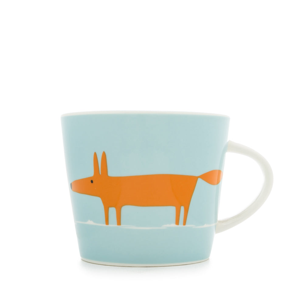 Scion Living Mug Mr Fox - Duckegg & Orange