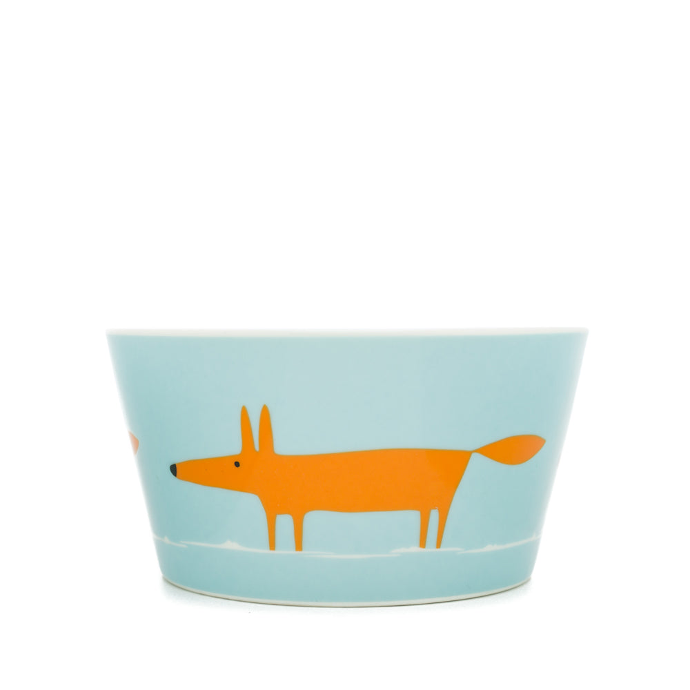 Scion Living Bowl Mr Fox - Duckegg & Orange