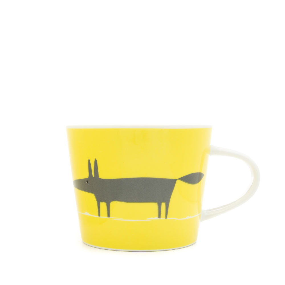 Scion Living Mini Mug Mr Fox - Yellow & Charcoal