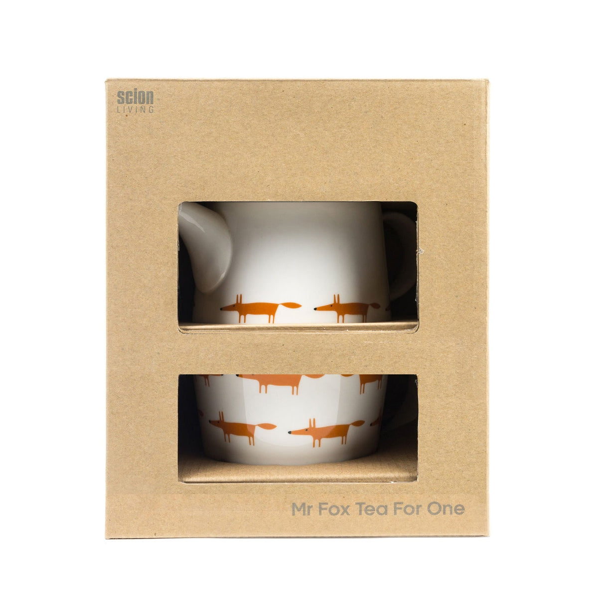 Scion Living Mr Fox - Tea for One - Ceramic & Orange