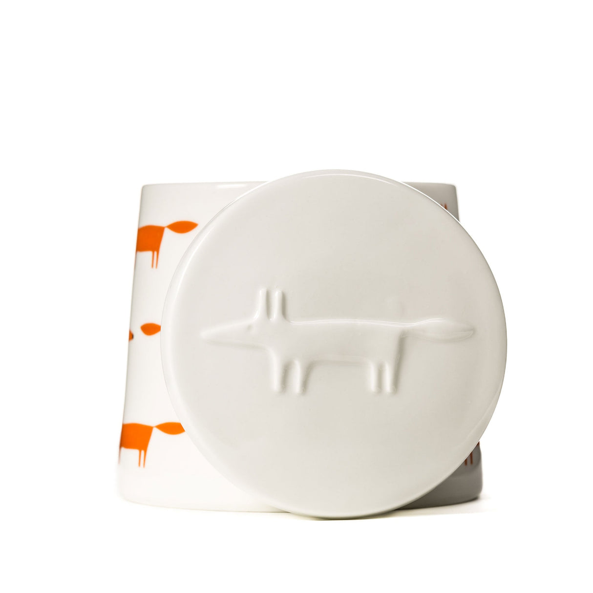 Scion Living Mr Fox - Large Storage Jar - Ceramic & Orange Multi