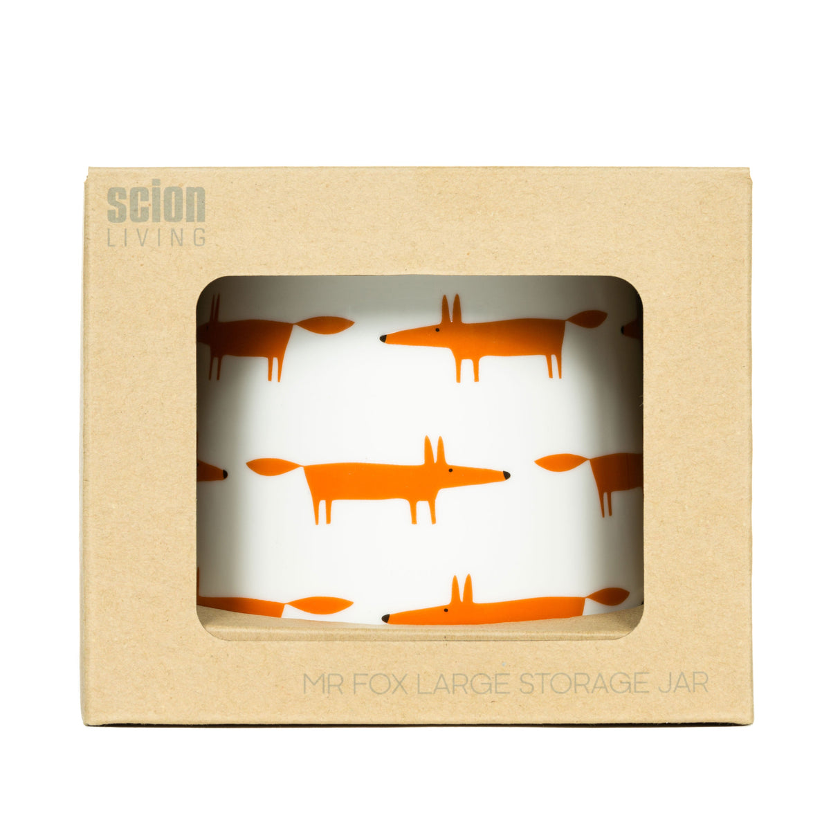 Scion Living Mr Fox - Large Storage Jar - Ceramic & Orange Multi