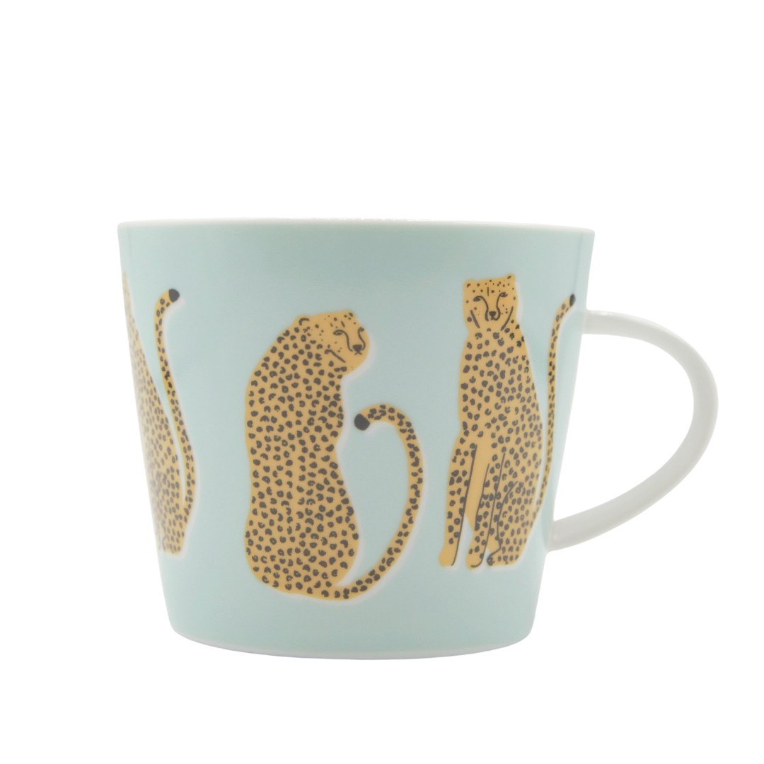 Scion Living Mug 350ml - Lionel Leopard - Mint