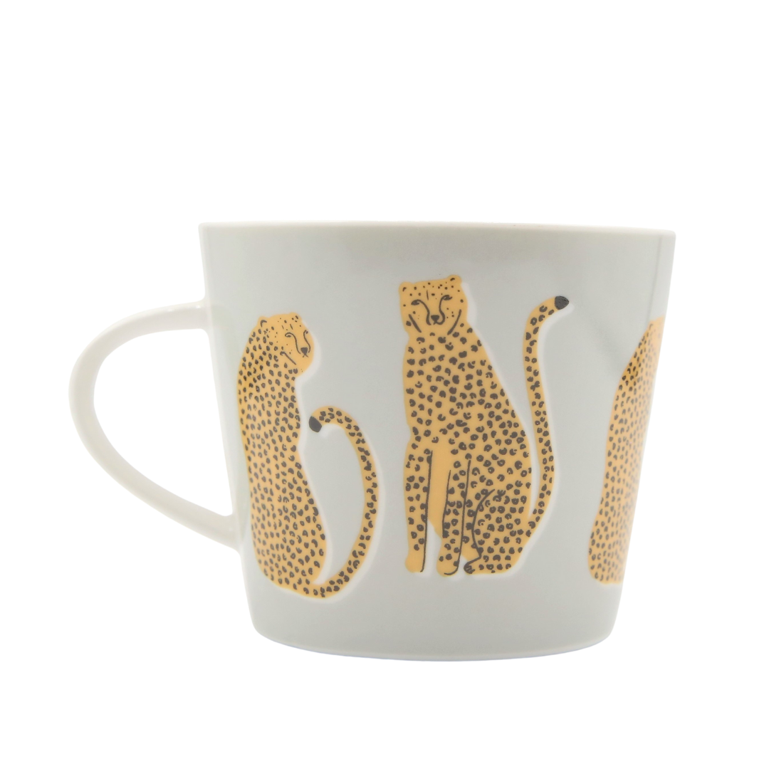 Scion Living Mug 350ml - Lionel Leopard - Grey