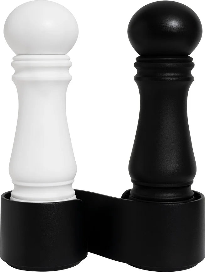 Mini Grinder set w. cruet 120 mm/ 4White / Black