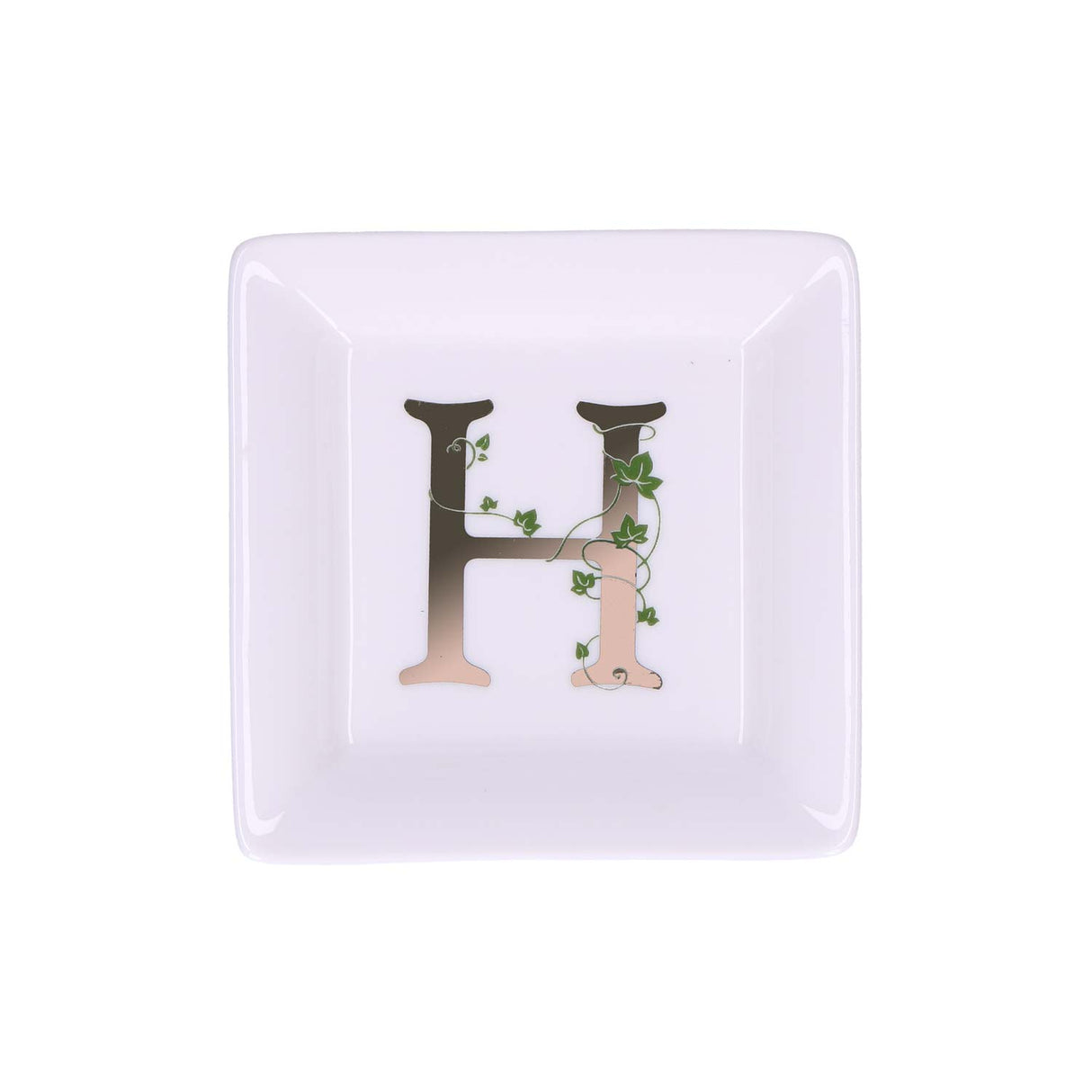 ADORATO SQUARE PLATE 'H' 10X10 cm GB