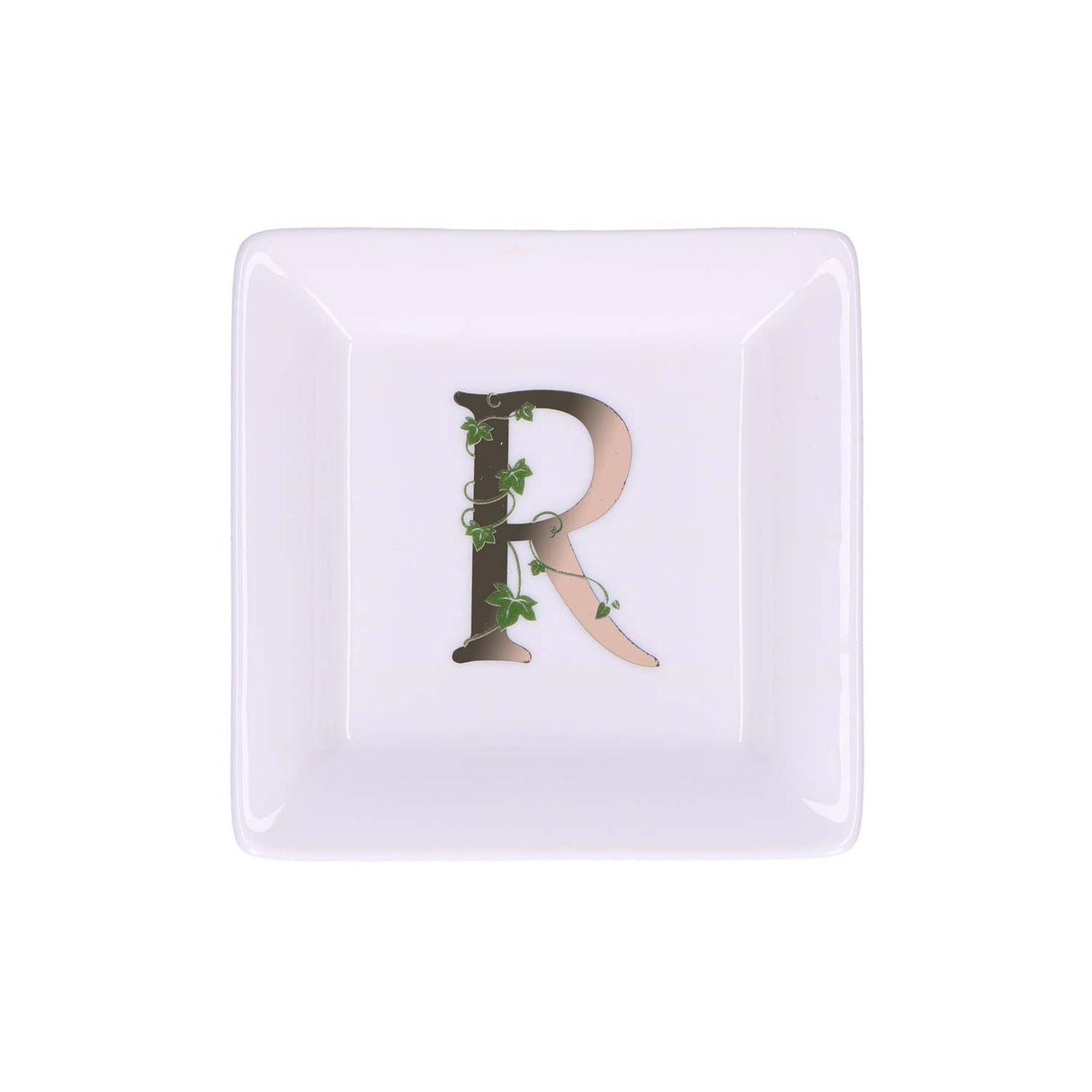 ADORATO SQUARE PLATE 'R' 10X10 cm GB