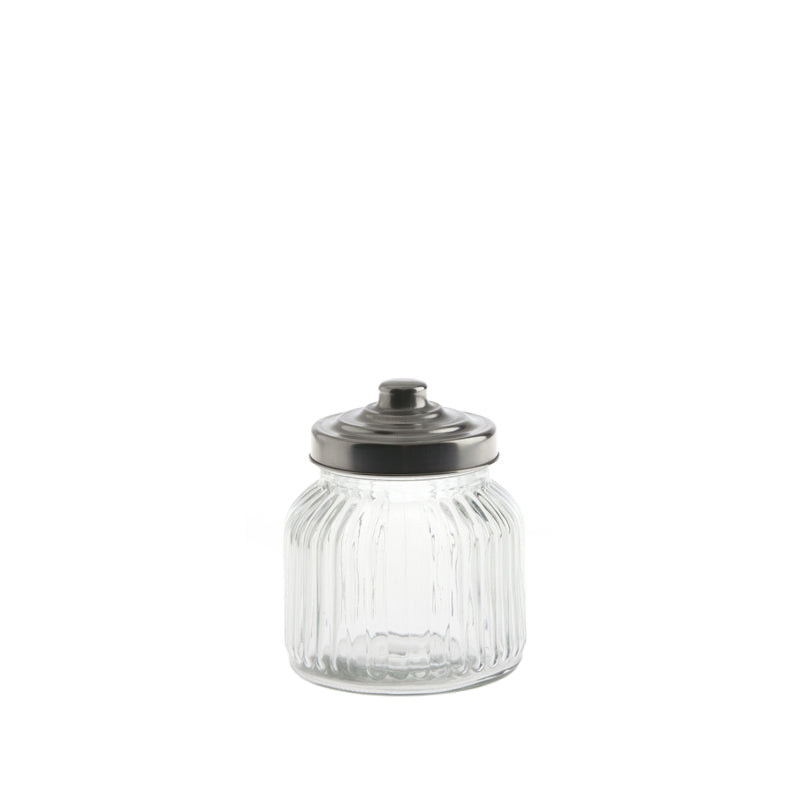 TUSC. RIBB.GLASS CONT.4.25X4.75 20OZ GB