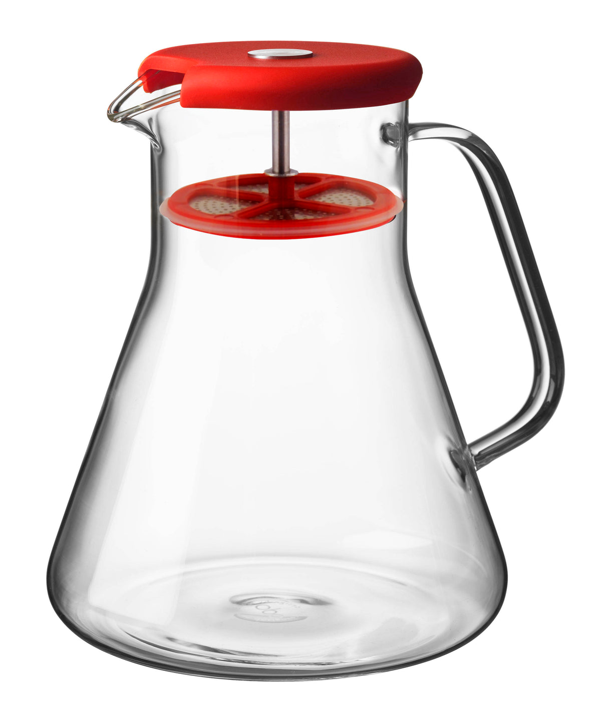 Dancing leaf with handle - red