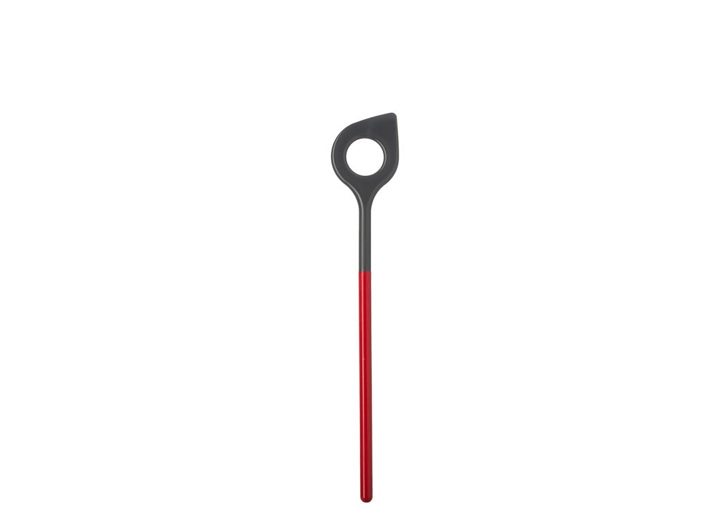 Stirring spoon w hole Optima 31 cm Red