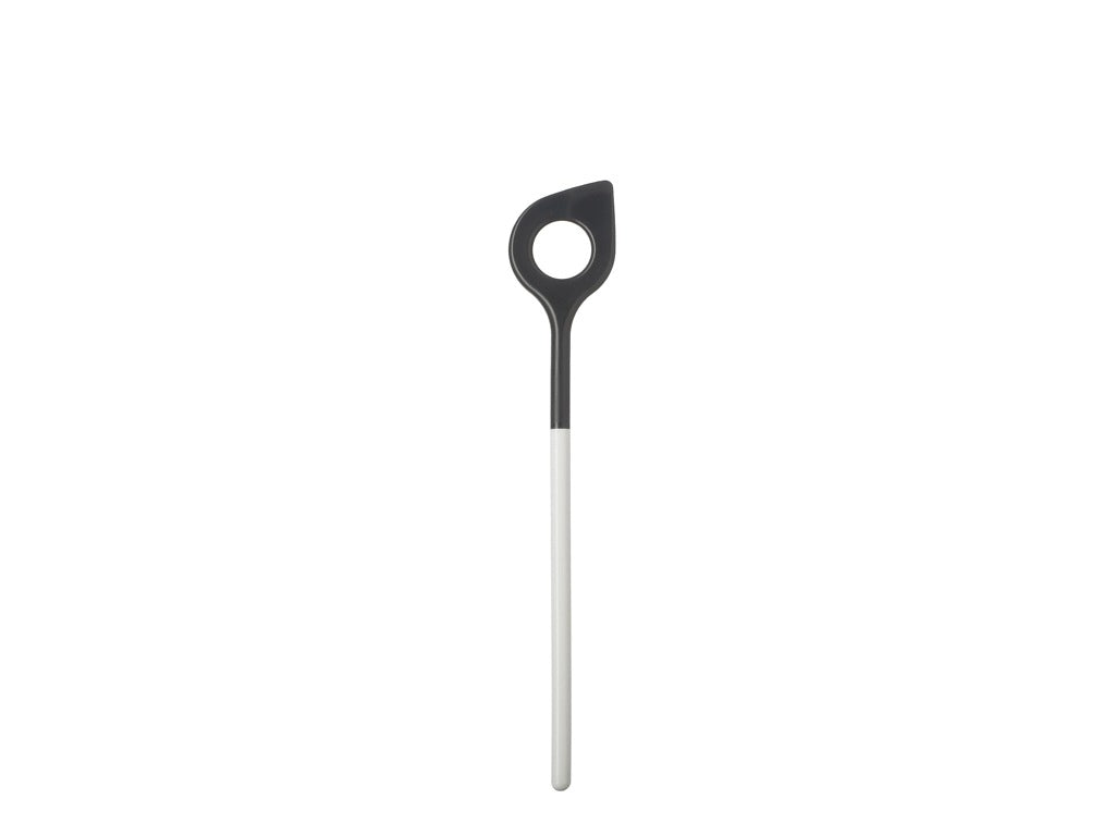 Stirring spoon w hole Optima 31 cm White