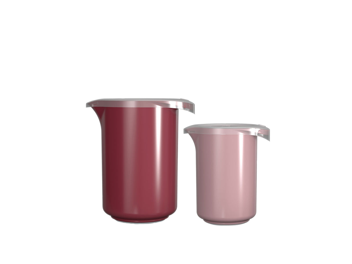Mixing jug set w.lid Mixed Rose