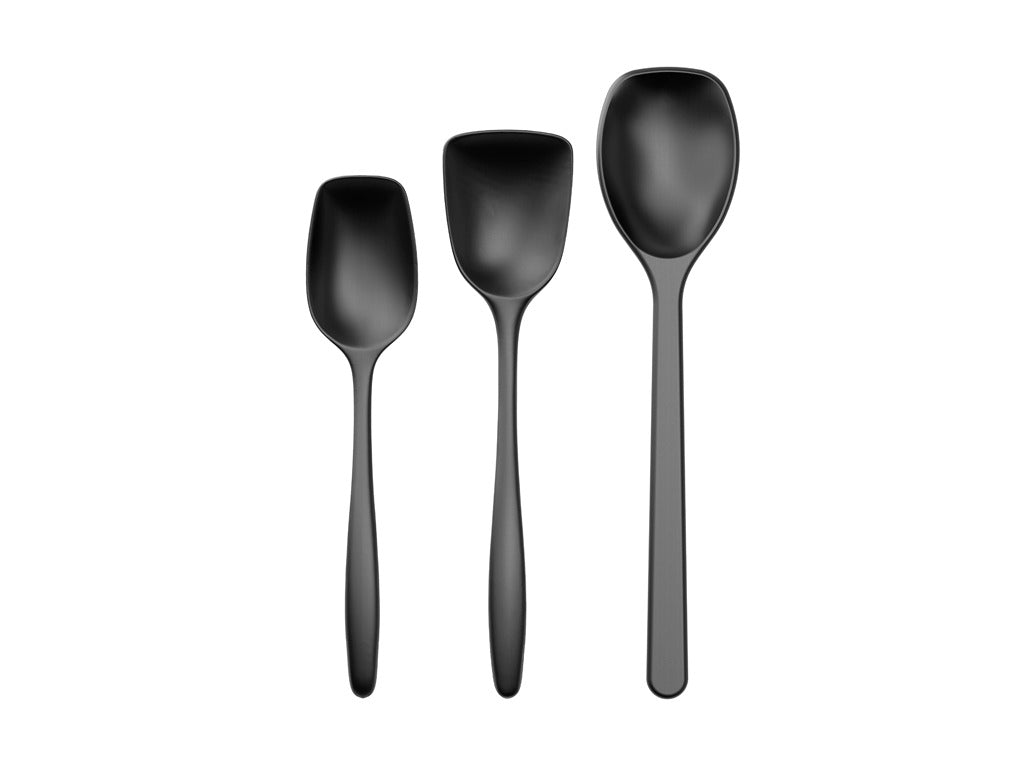 Pot spoon set 3 parts NEW Classic Carbon black