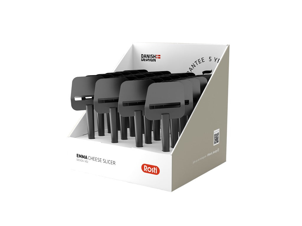 Table display 24 pcs cheese plane Emma Black Nylon