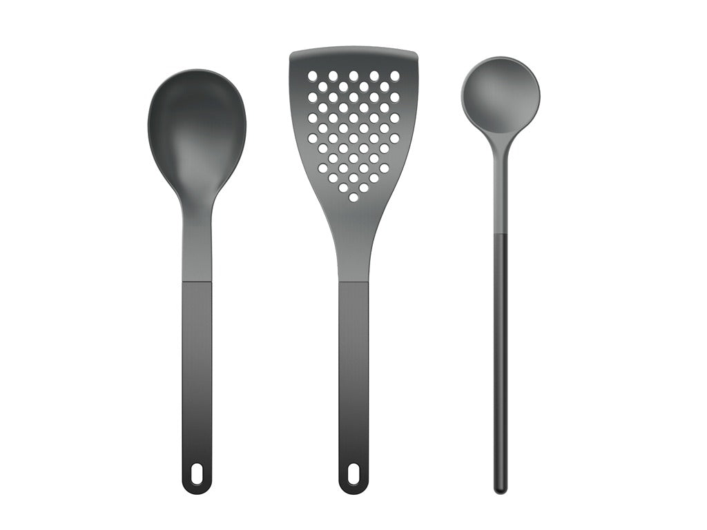 Kitchen utensil set 1 NEW Optima 3 pcs Black Nylon