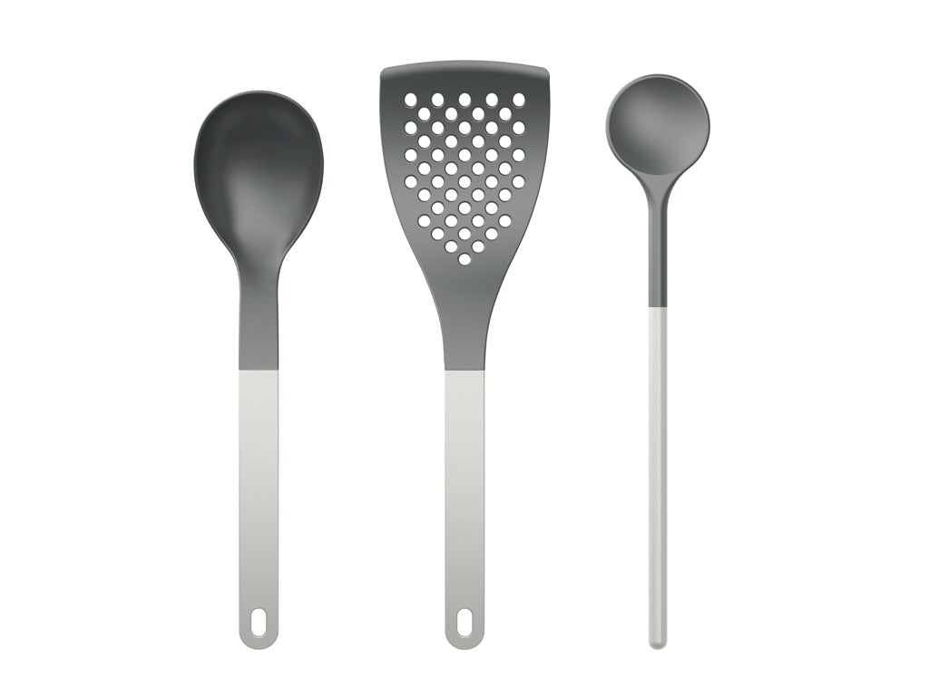 Kitchen utensil set 1 NEW Optima 3 pcs White Nylon