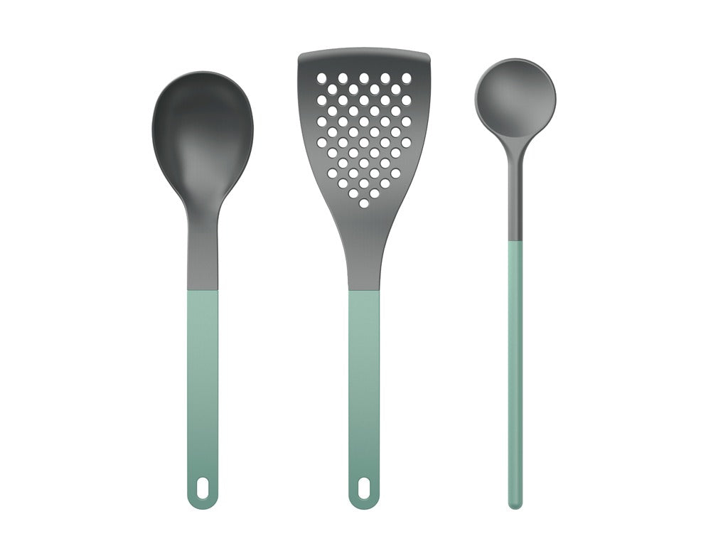 Kitchen utensil set 1 NEW Optima 3 pcs Nordic green Nylon