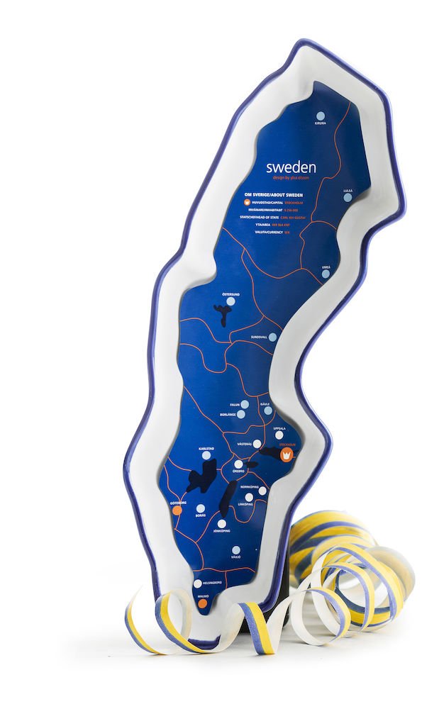 Sweden shaped serving bowl