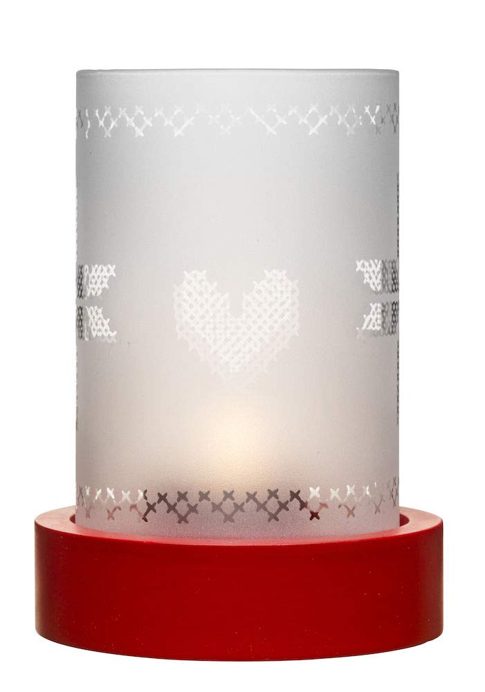 X-mas candle lantern small 2-pack