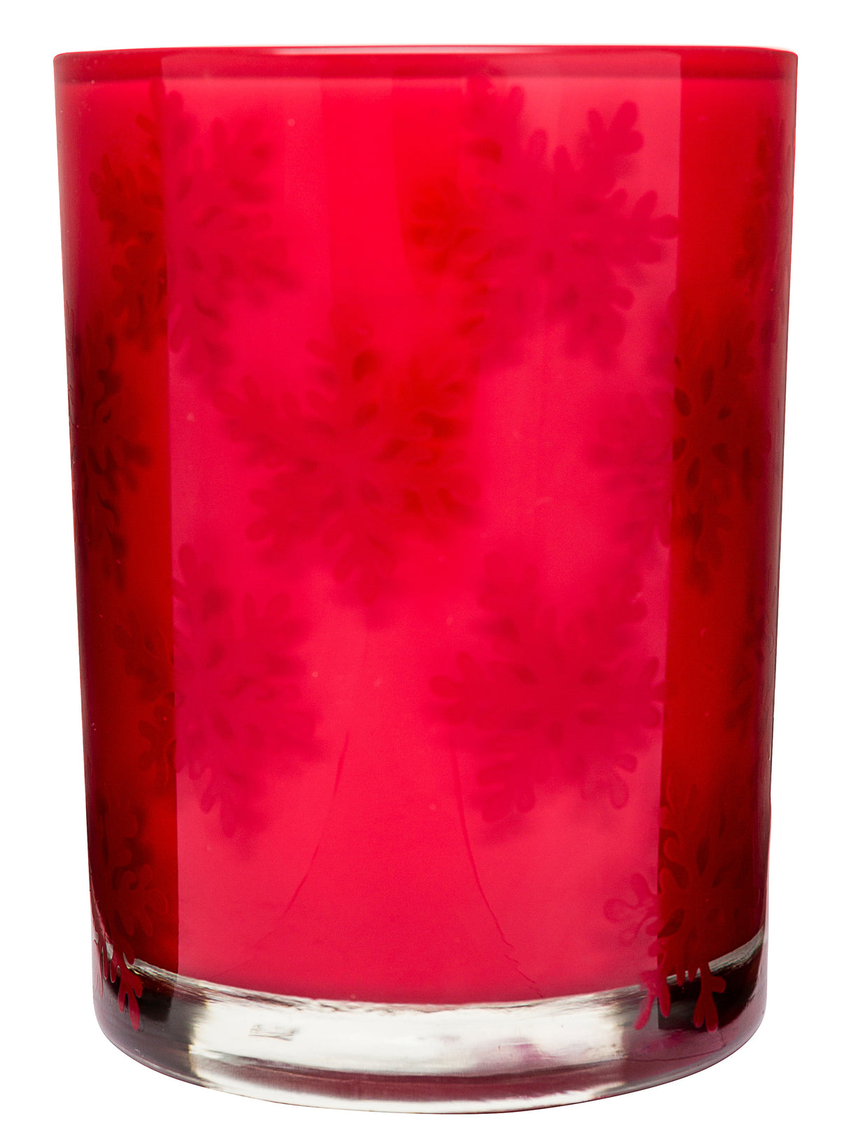 Winter scent candle cinnamon red