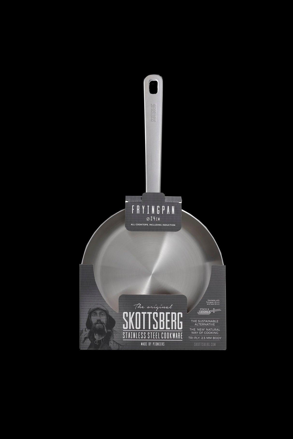 Stainless Steel Fry Pan 24 cm