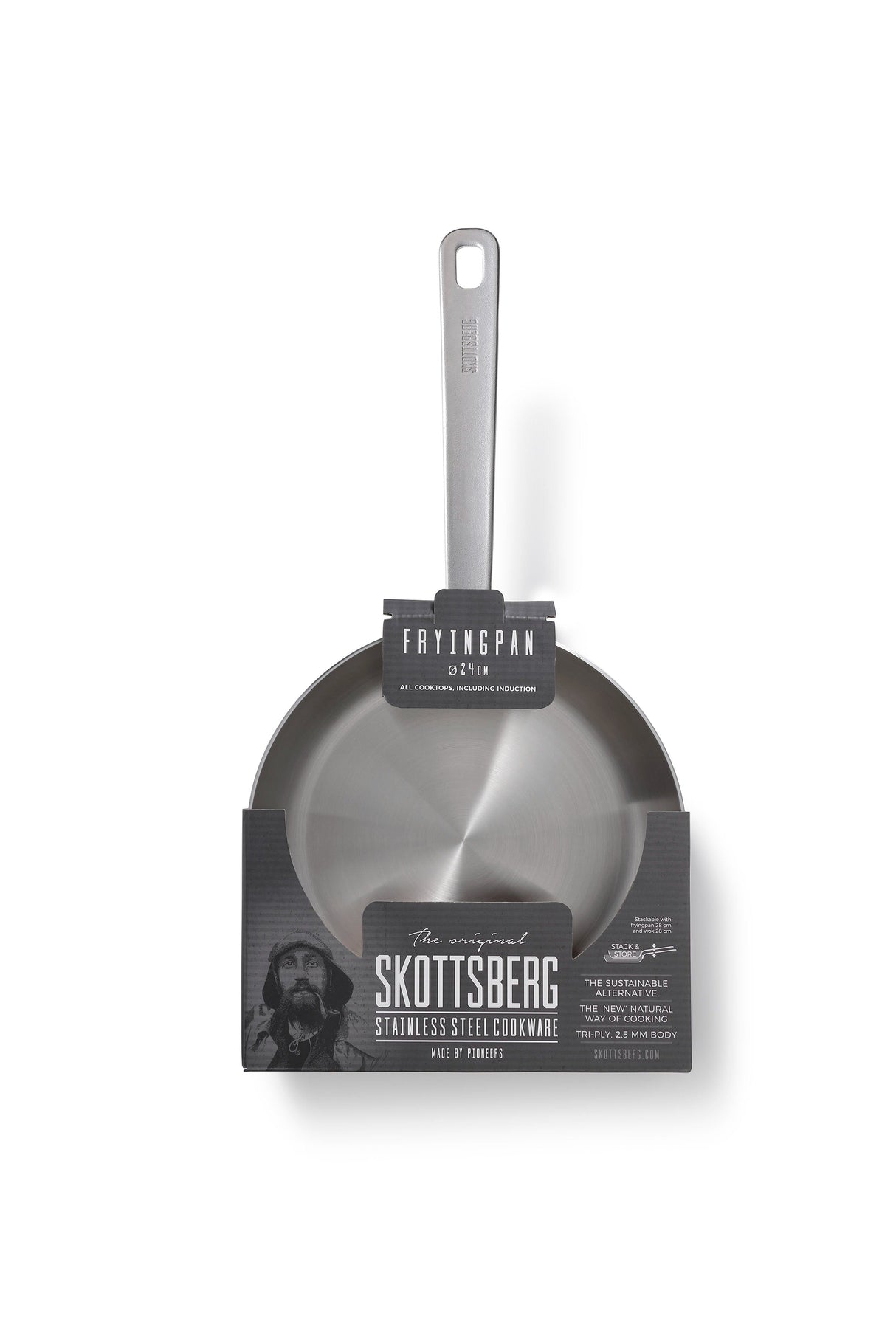 Stainless Steel Fry Pan 24 cm