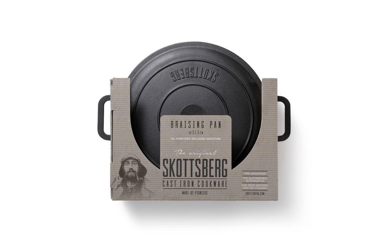 Cast Iron Braiser 31,5cm round w/lid