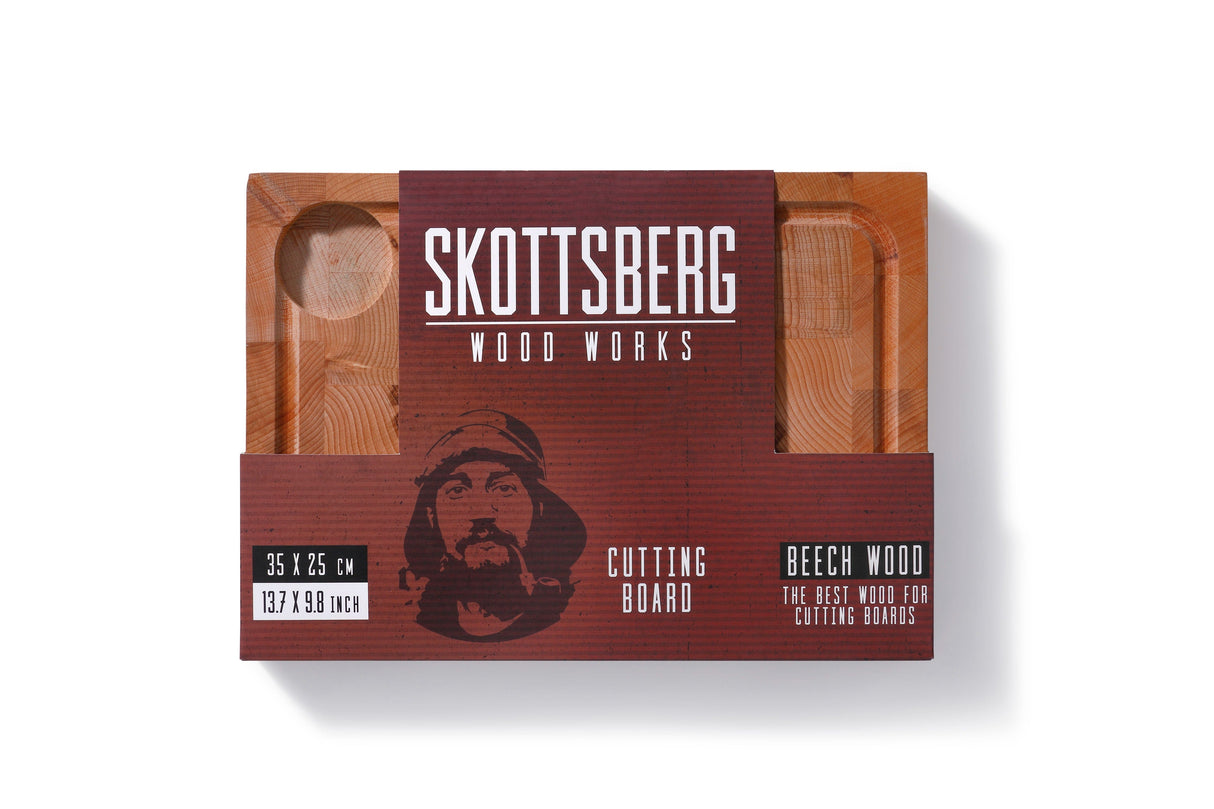 Beech end grain wood board 35x25x3.5