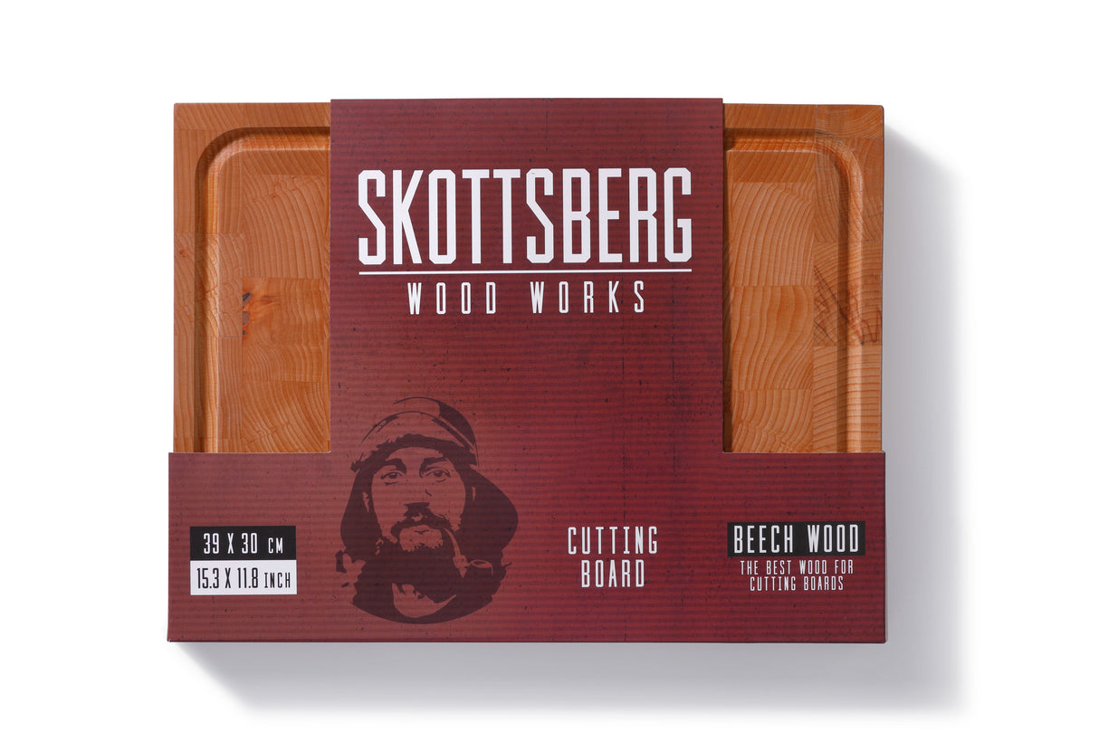 Beech end grain wood board 40x30x3.5