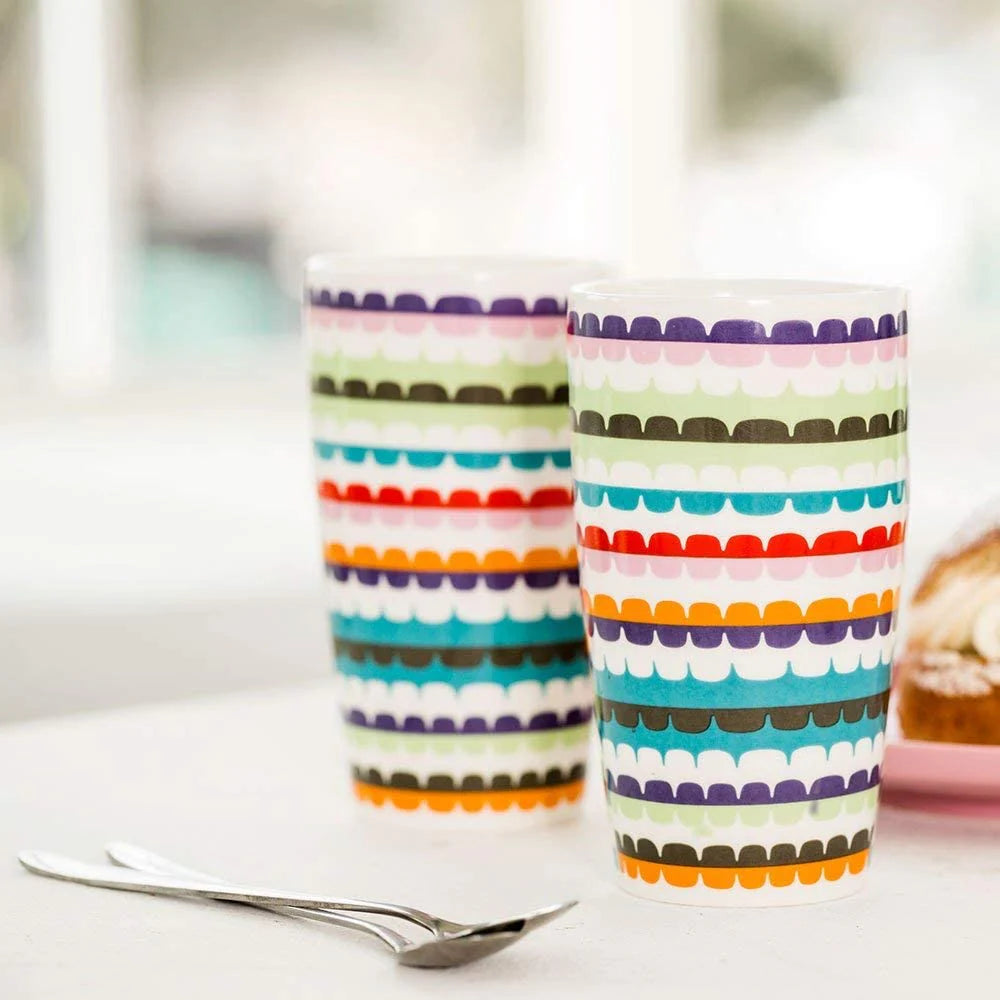 POP latte mug with spoon 2-pack