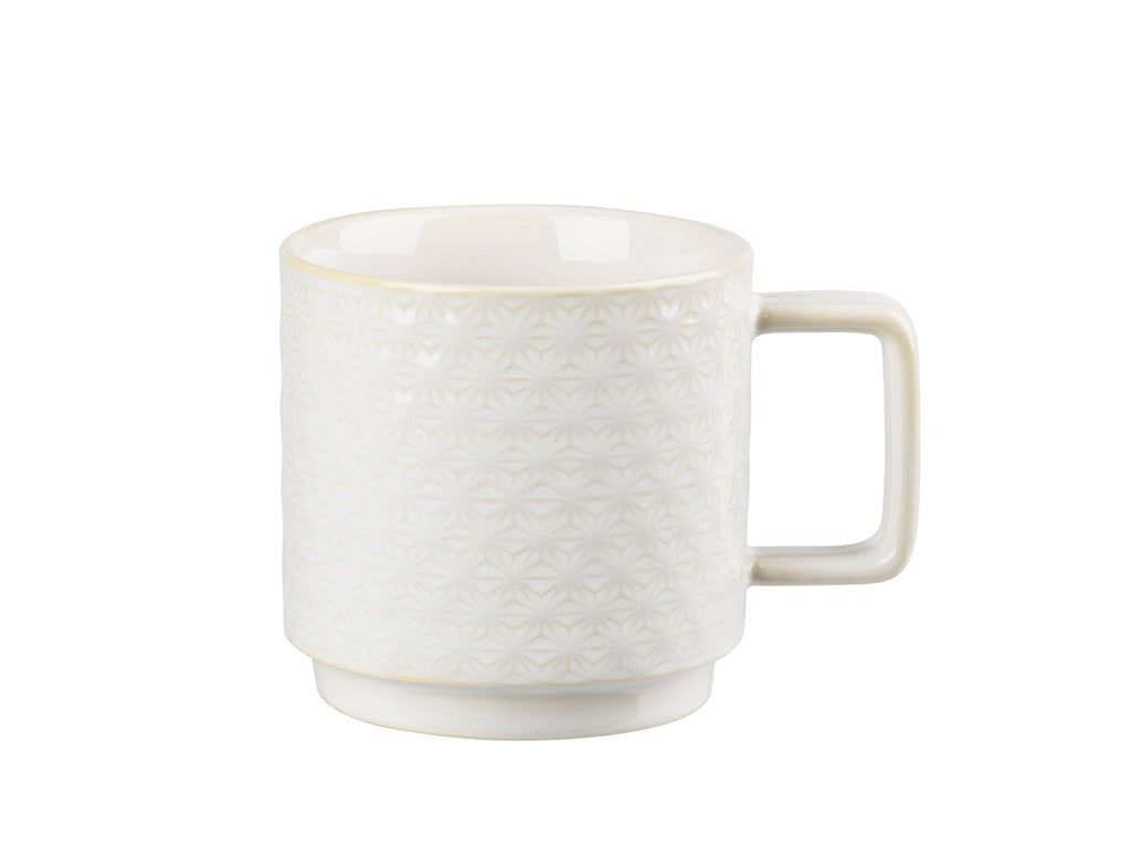 Mug Elstra 0.5 liter Stoneware Offwhite ass.