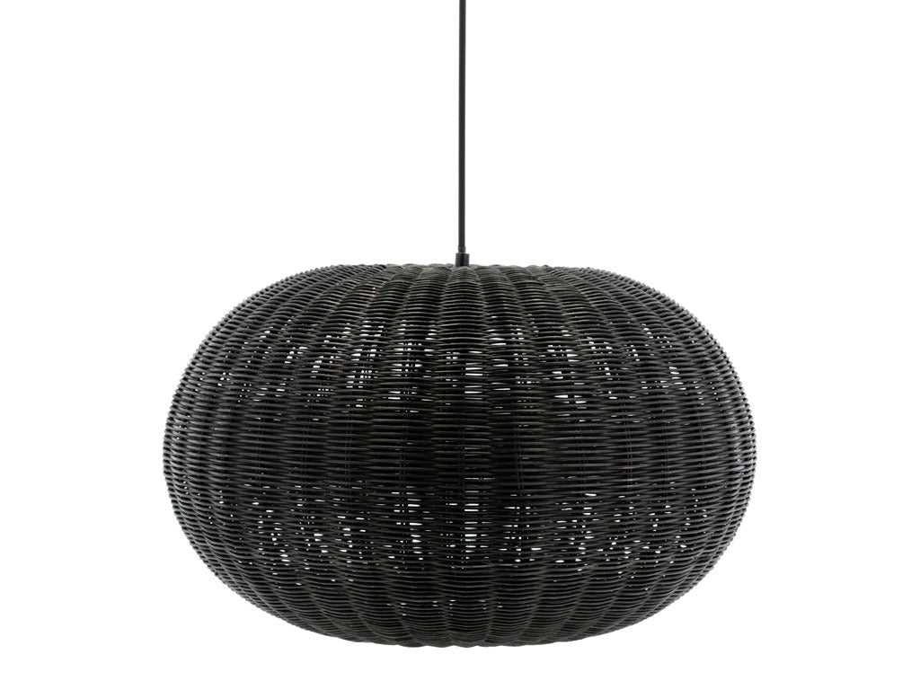 Pendant lamp Werna 50x30cm Black Nature rattan