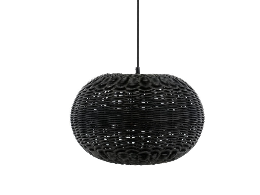 Pendant lamp Werna 40.5x25cm Black Nature rattan