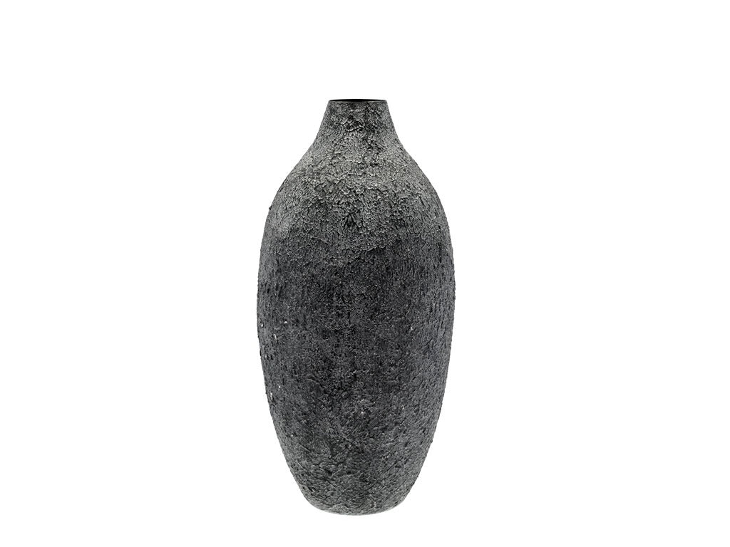 Vase Torden 30 x 62.5 cm Black Iron