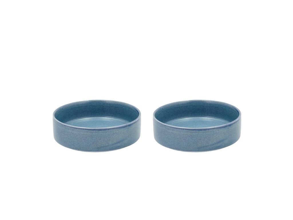 Bowl Fjord 0.45 liter 2 pcs Blue Porcelain