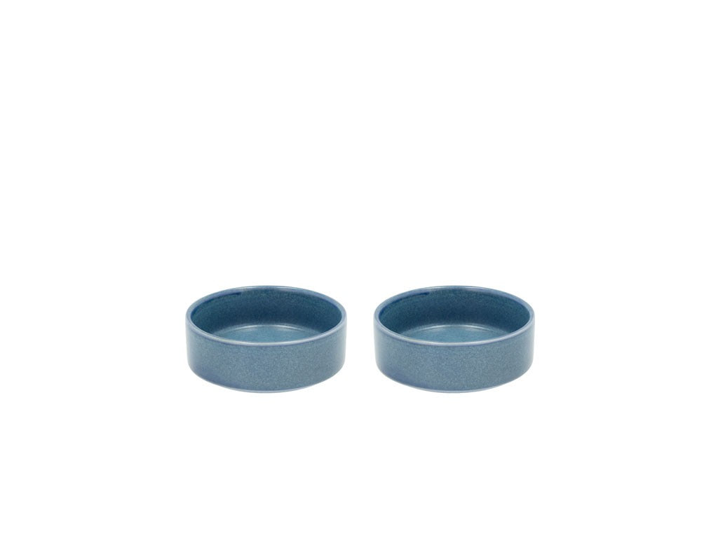 Bowl Fjord 0.125 liter 2 pcs Blue Porcelain