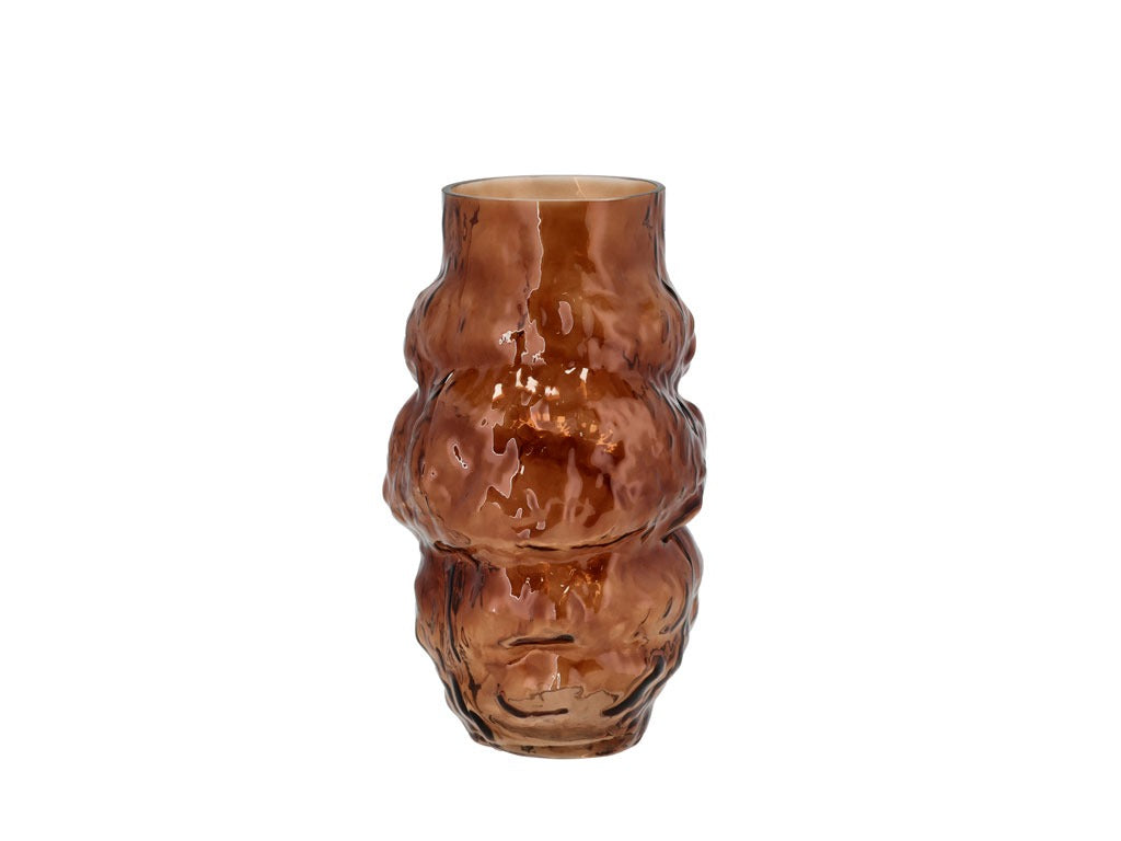 Vase Baks D17.5 x 30 cm Brown Glass