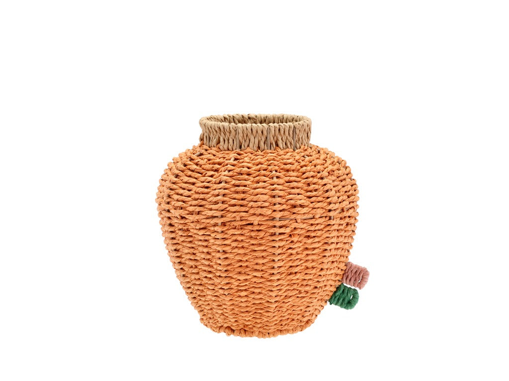 Vase with glass container Styles 21 x 21 cm Amber Paper