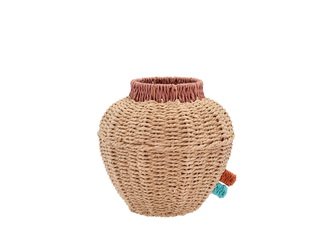 Vase with glass container Styles 21 x 21 cm Nature Paper