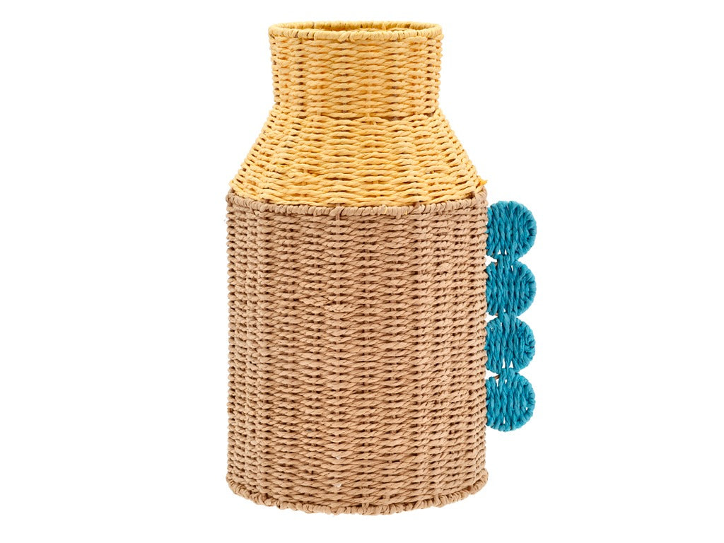 Decoration vase Styles 22,5 x 38 cm Yellow Paper