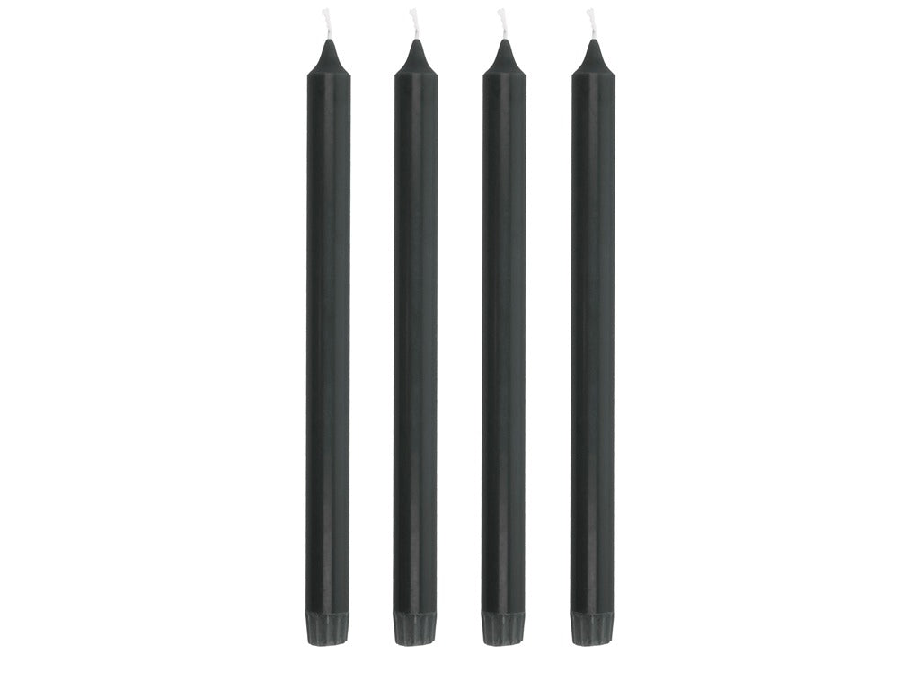 Crowntop candle Aia 30 cm 4 pcs Black Stearin