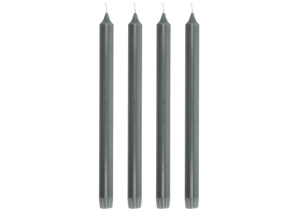 Crowntop candle Aia 30 cm 4 pcs Dark Grey Stearin