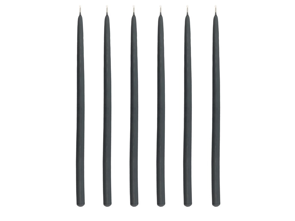 Taper candle Altri 30 cm 6 pcs Black Paraffin