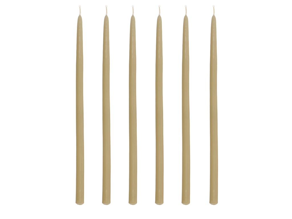 Taper candle Altri 30 cm 6 pcs Sand Paraffin