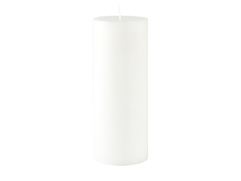 Pillar candle Trae D7.8 x 19 cm White Stearin