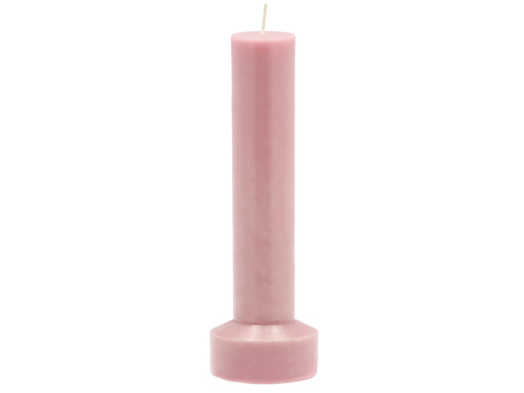 Pillar candle Styles D8 x 23 cm Rose Paraffin/Stearin
