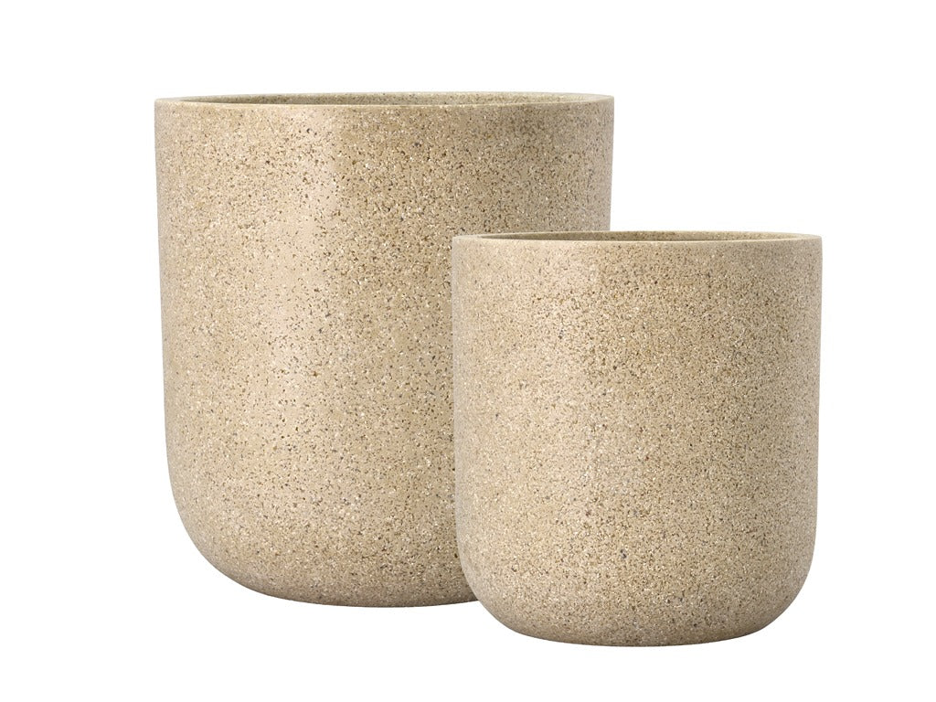 Plant basket Thum 2 pcs Nature Polyresin